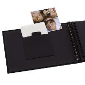 WALTHER Album traditionnel à spirale Fun 40ph 10x15 noir - Lot de 2