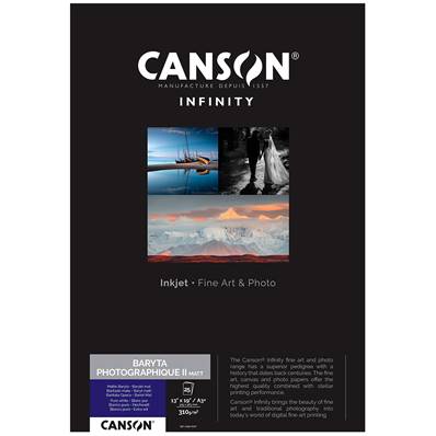 CANSON Infinity Papier Baryta Photographique II Matt 310g A3+ 25f