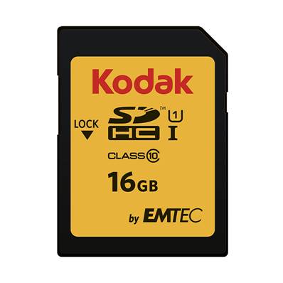 KODAK Carte Mémoire SD Premium 16GB - UHS-1 U1 Class 10