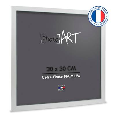 PHOTO ART PREMIUM Cadre bois 30x30 Blanc lot de 4