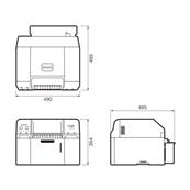 FUJIFILM Imprimante DE100XD+ 1 Jeu d'Encre + 4 rlx de Papier