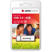 AGFAPHOTO Clé USB 4 GB Silver - Redevance Copie Privée Incluse
