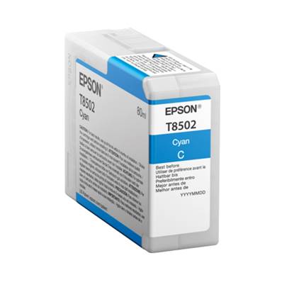 EPSON Encre Cyan T8502 pour SC-P800 80 ml 