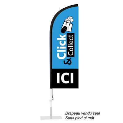 Flamme Click&Collect 160x50cm (sans pied et mat)