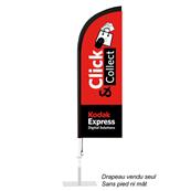 KODAK EXPRESS Flamme Click&Collect 160x50cm (sans pied et mat)