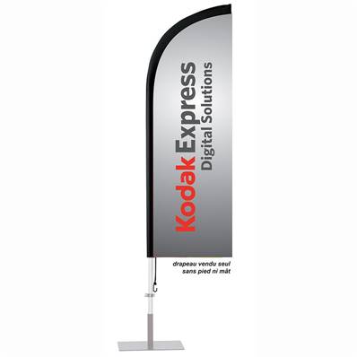 KODAK EXPRESS Flamme Logo 160x50cm (sans pied et mat)