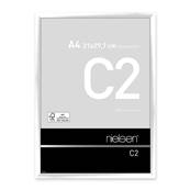 NIELSEN Cadre Photo Aluminium C2 21X29.7 - Blanc Brillant