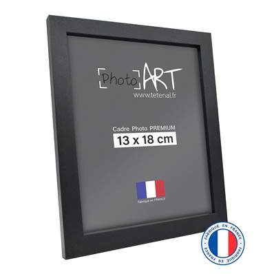 PHOTO ART PREMIUM Cadre bois 13x18 Noir lot de 4