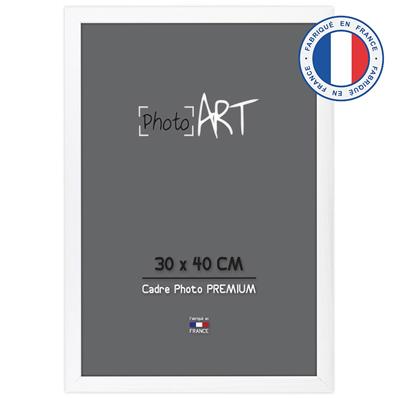 PHOTO ART PREMIUM Cadre bois 30x40 Blanc lot de 4 