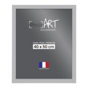 PHOTO ART PREMIUM Cadre bois 40x50 Argent lot de 4