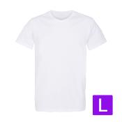 T-Shirt Blanc Homme Taille L prétraité pour impression DTG Lot de 10