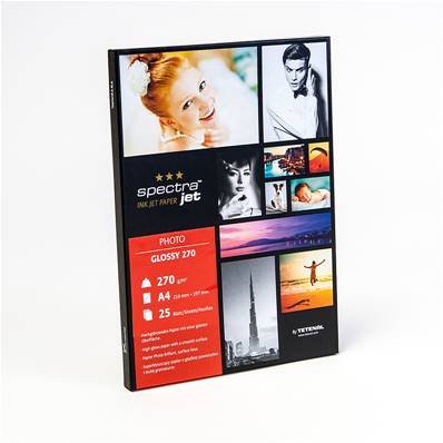 SPECTRAJET Papier Photo Brillant 270g A4 25 feuilles