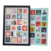 Calendrier de l'Avent pour cadre 30x45cm - 2 visuels - 2 lots de 25