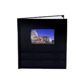 UNIBIND Couverture Noir Silk 30x20 Portrait avec fenêtre Lot de 5