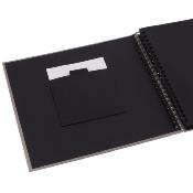 WALTHER Album traditionnel à spirale Fun 200ph 10x15 taupe - Lot de 2