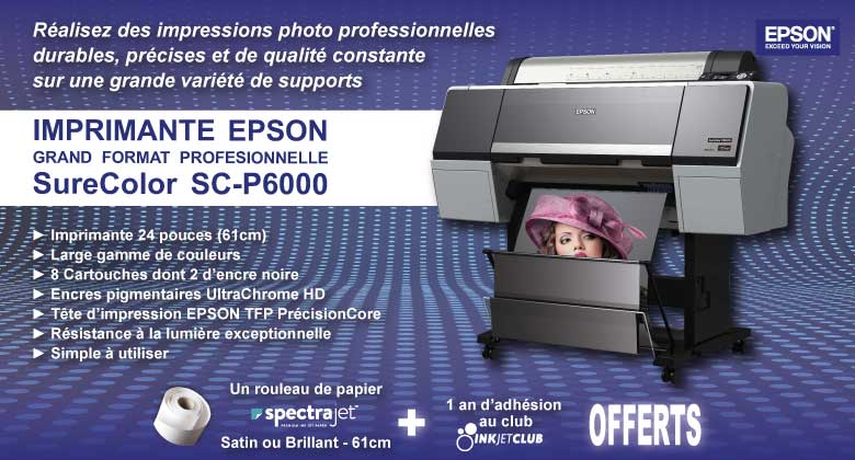 Imprimante Grand Format EPSON SC-P6000