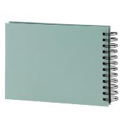 WALTHER Album à Spirale Tradi Fun 17x23cm 40p Bleu Menthe Lot de 2