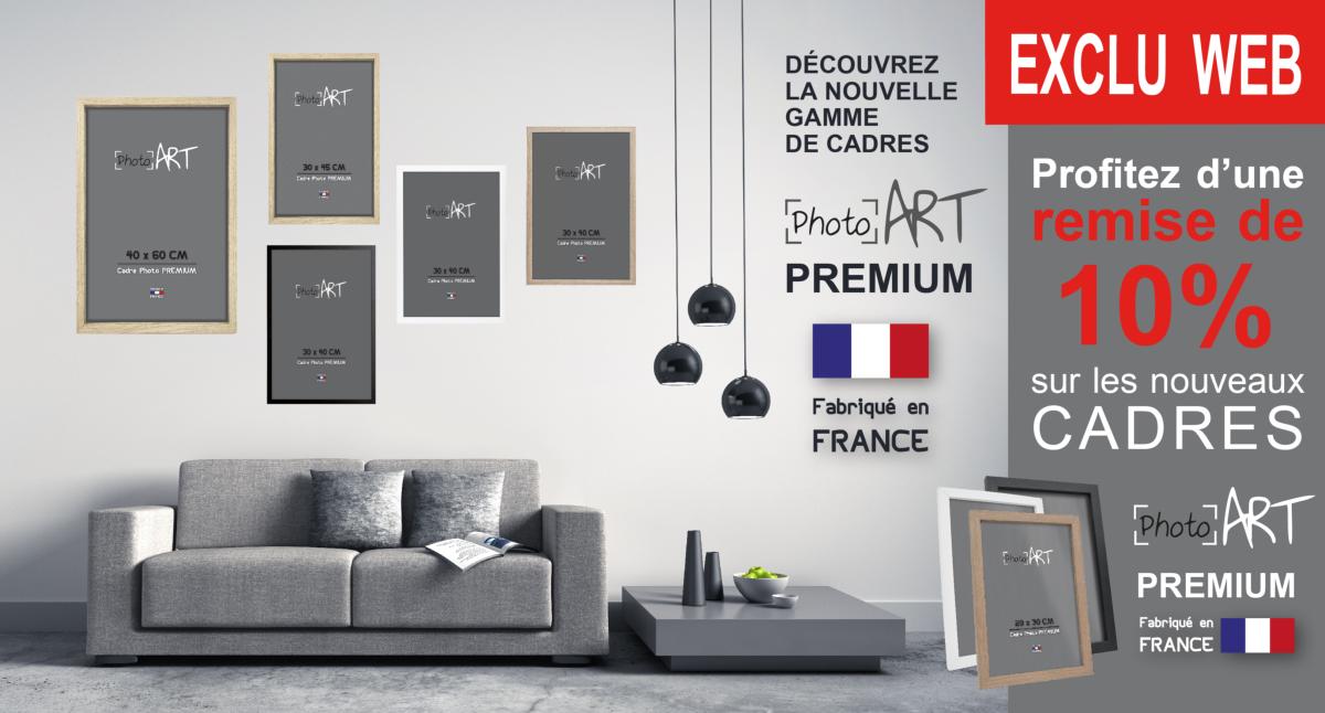 Remise de 10% sur les cadres Photo Art PREMIUM