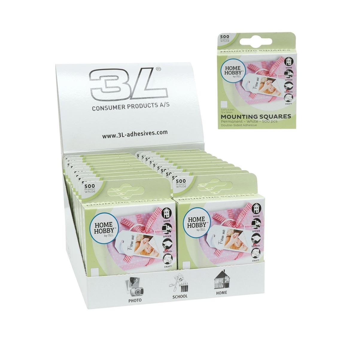 Deknudt 500 pastilles adhésives double-face (la boîte)