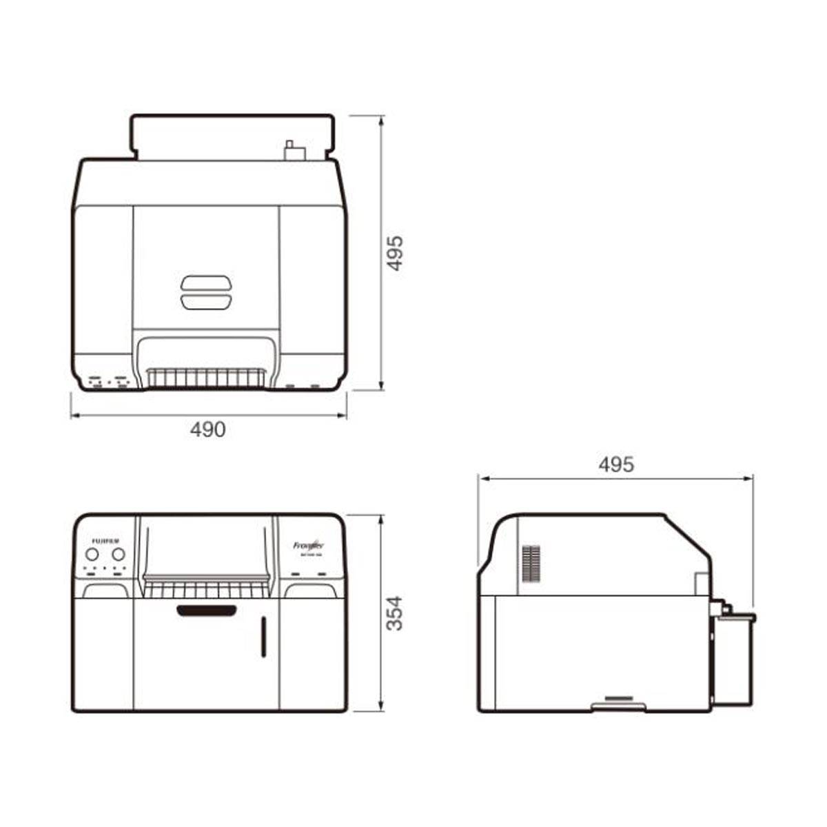 FUJIFILM Imprimante Frontier DE100-XD + Encres + Papier + Bloc récup.
