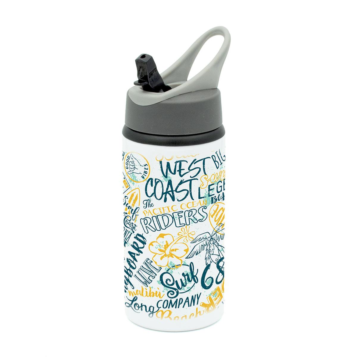 Gourde Alu Blanc avec Poignée 500ml (17oz) à sublimer - Lot de 6