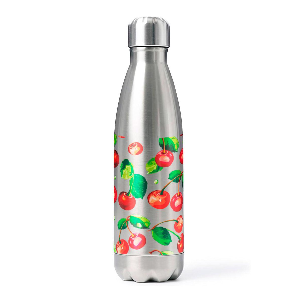 Gourde Isotherme Aluminium Gris 500ml (17oz) à sublimer - Lot de 10