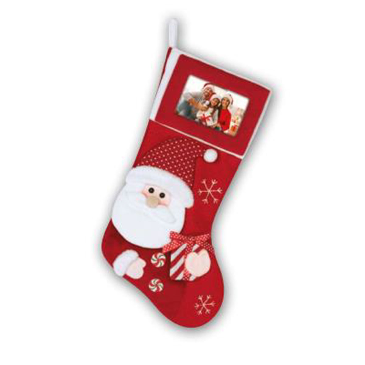 ZEP Chaussette Père Noel Rouge pour photo 10x15 - lot de 3