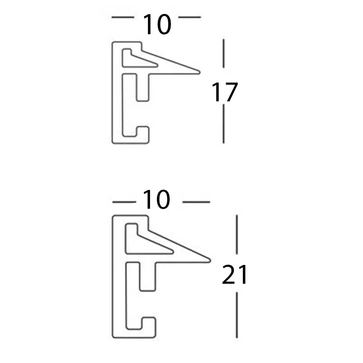 WALTHER Cadre plastique Desire 10x15cm argenté - Lot de 4