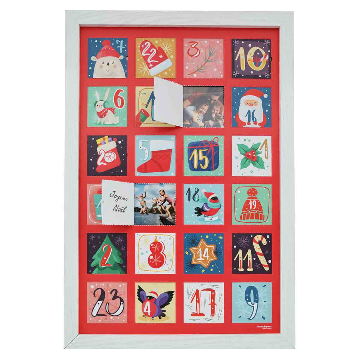 KODAK EXPRESS Calendrier de l'Avent pour cadre 30x45cm lot de 25