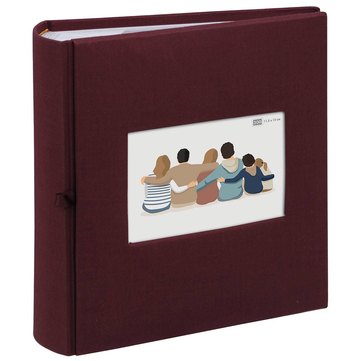 ERICA Album pochettes Square - 23.5x25cm - 300V - Bordeaux - Lot de 2