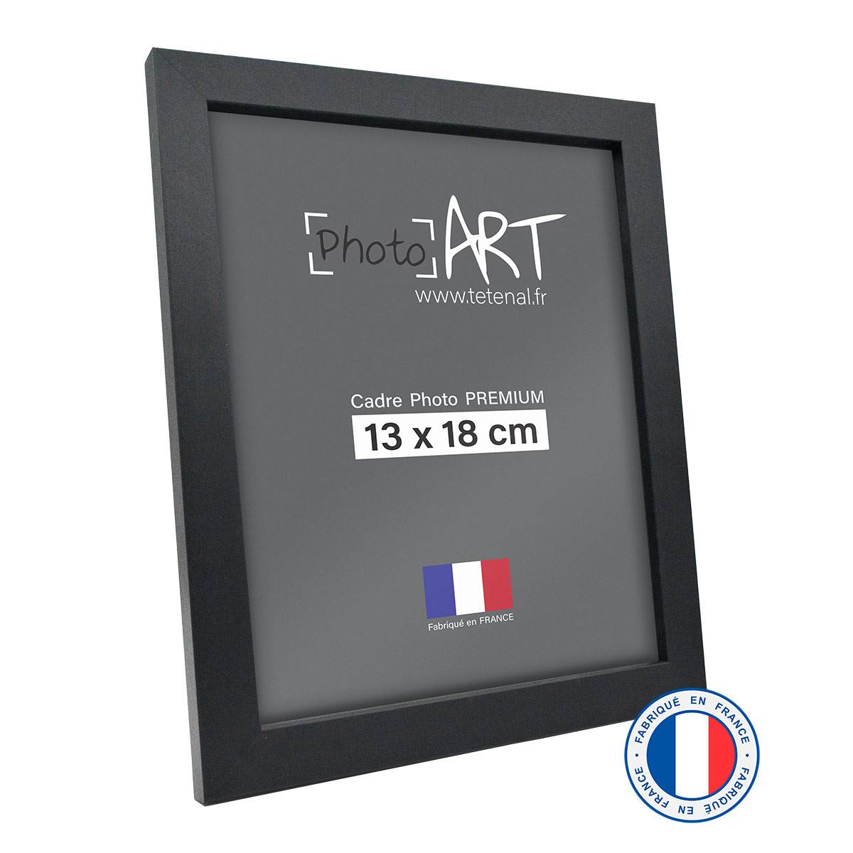 PHOTO ART PREMIUM Cadre bois 13x18 Noir lot de 4