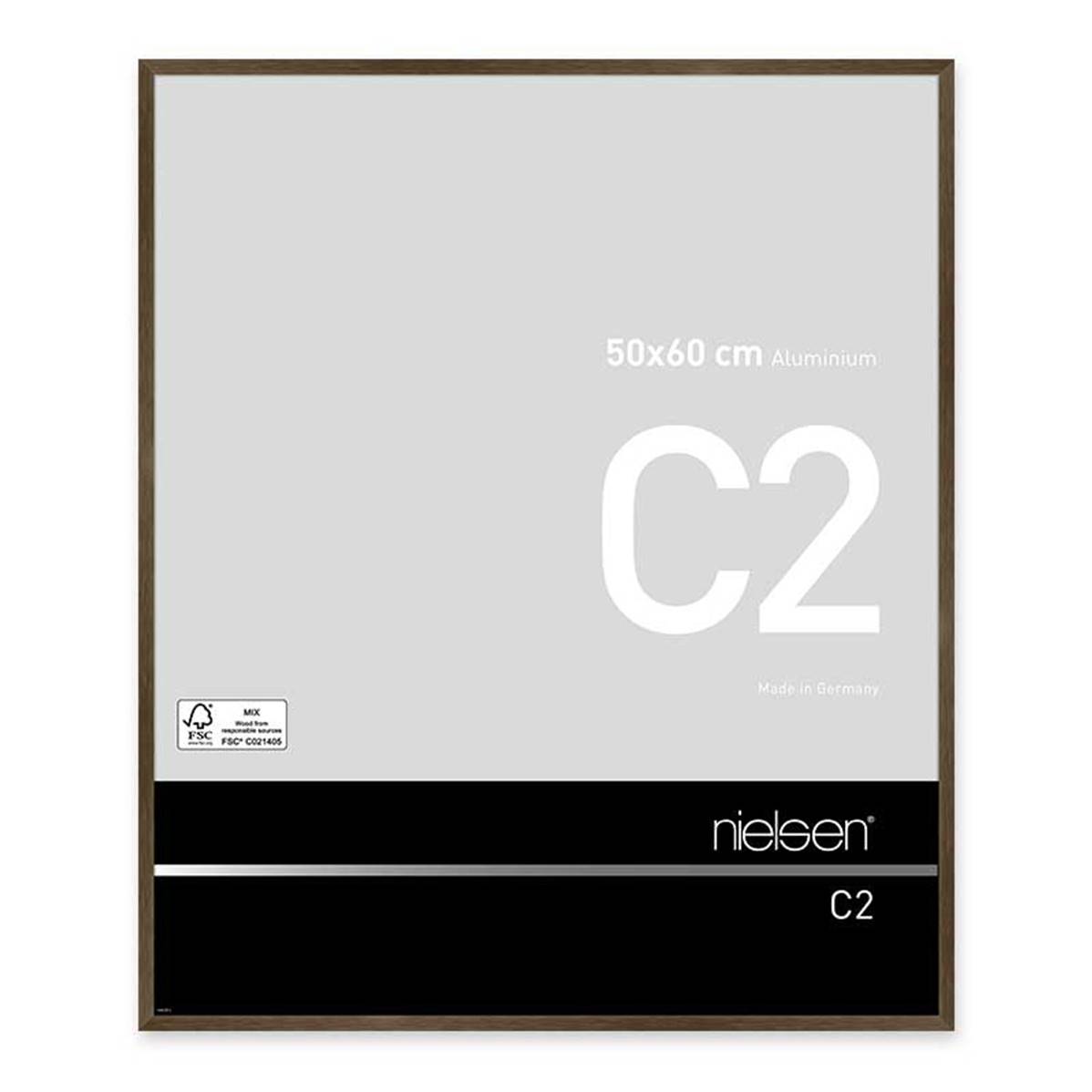 NIELSEN Cadre Photo Aluminium C2 50X60 - Ambre Mat Brossé