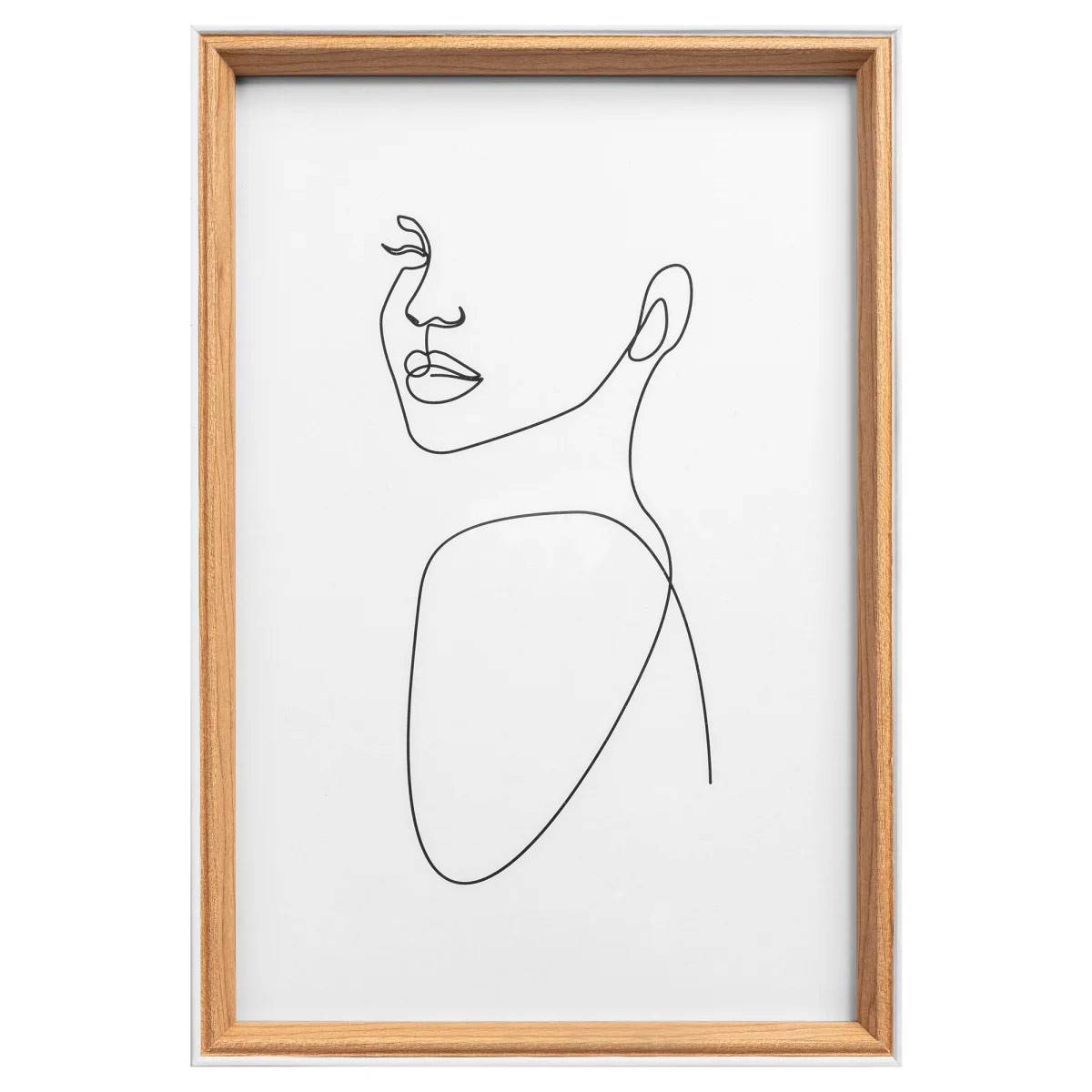 WALTHER Cadre MDF Silhouette 20x30cm hêtre - Lot de 4