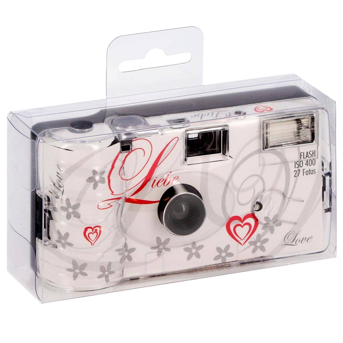 LOVE Appareil Photo Jetable 400 Iso 27 Poses Blanc - vendu par 10