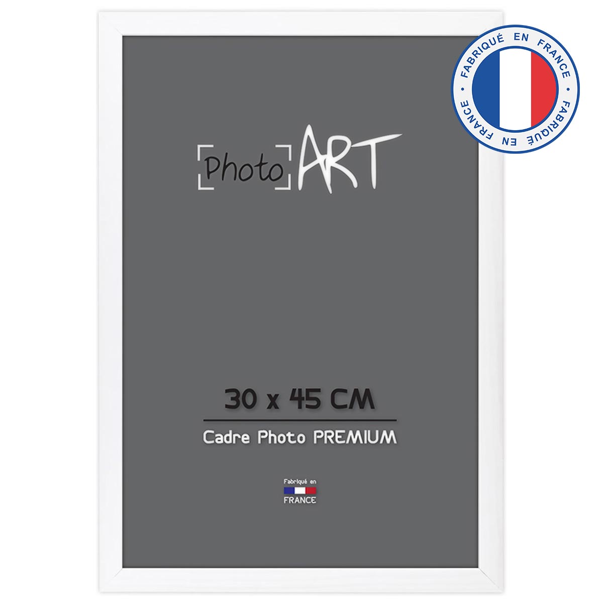 PHOTO ART PREMIUM Cadre bois 30x45 Blanc lot de 4