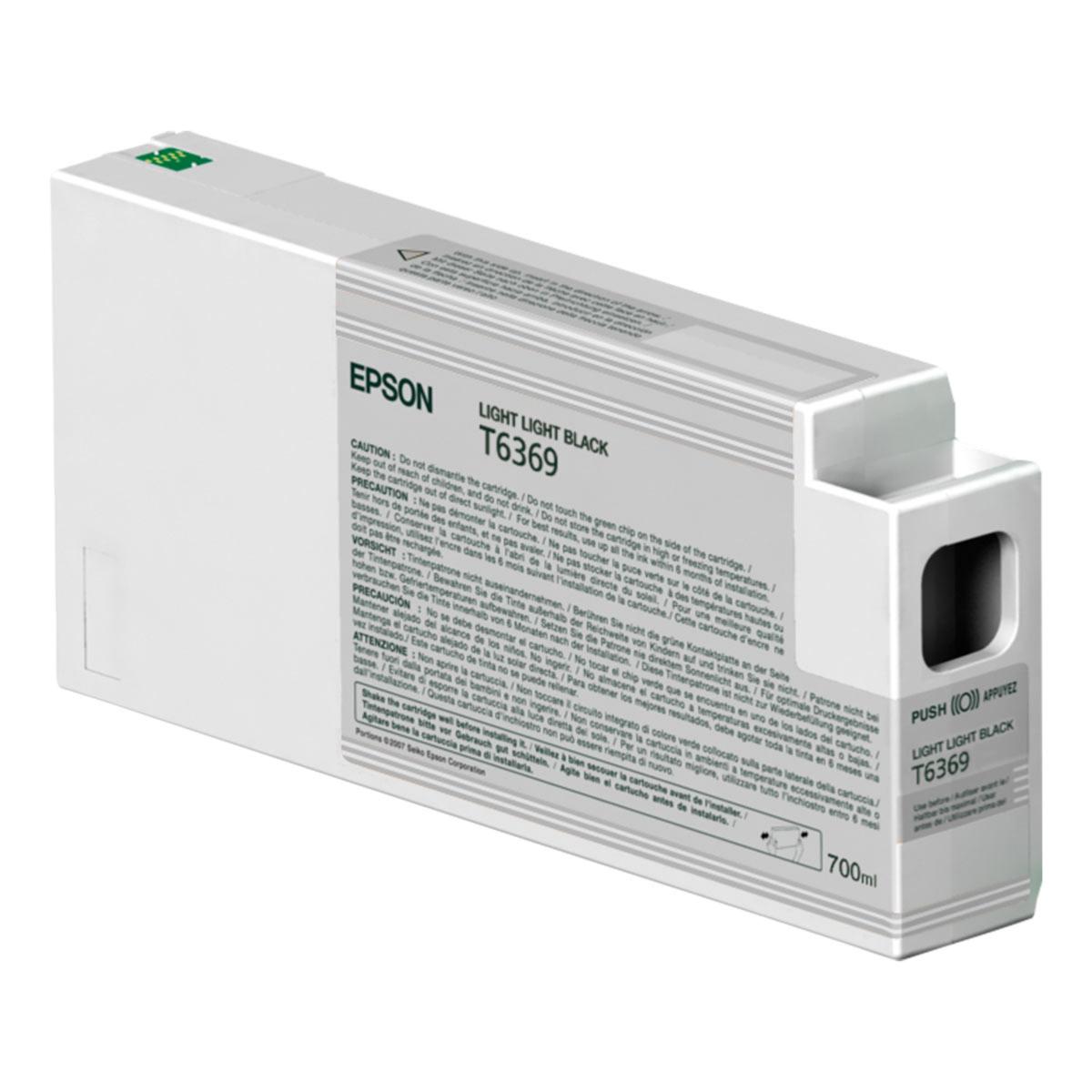 EPSON Encre T6369 HDR Gris Clair pour SP-7890 /7900 /9890 /9900 700ml