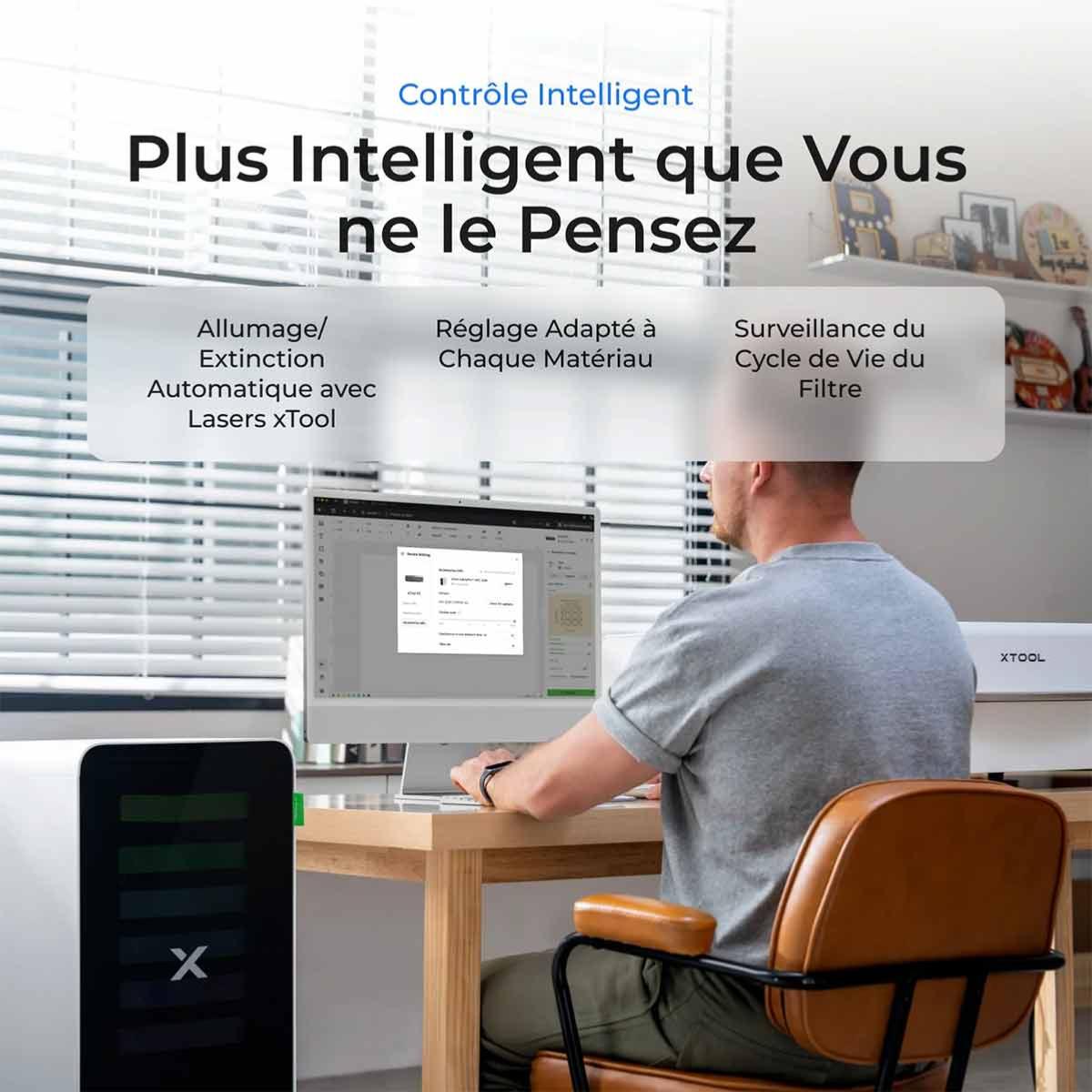 XTOOL Purificateur d'air AP2 SafetyPro pour Epson V1000