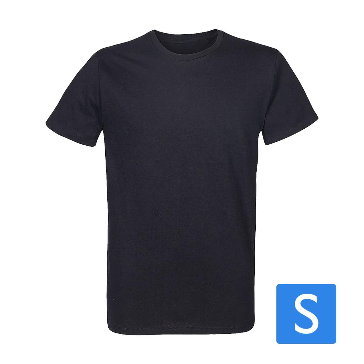 T-Shirt Noir Homme Taille S prétraité pour impression DTG Lot de 10