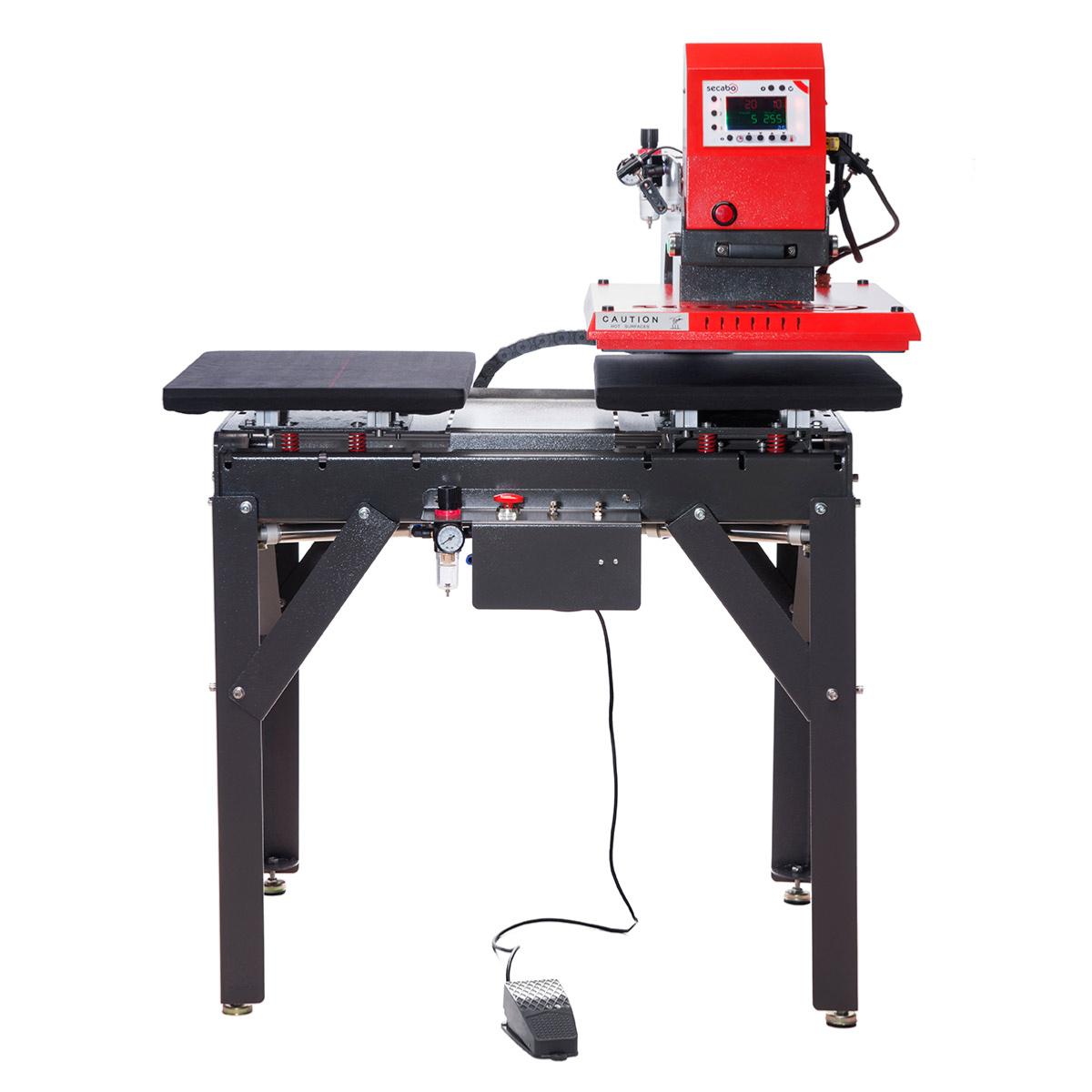 SECABO Presse à chaud pneum. double plateau TPD7 PREMIUM 2x 40x50cm