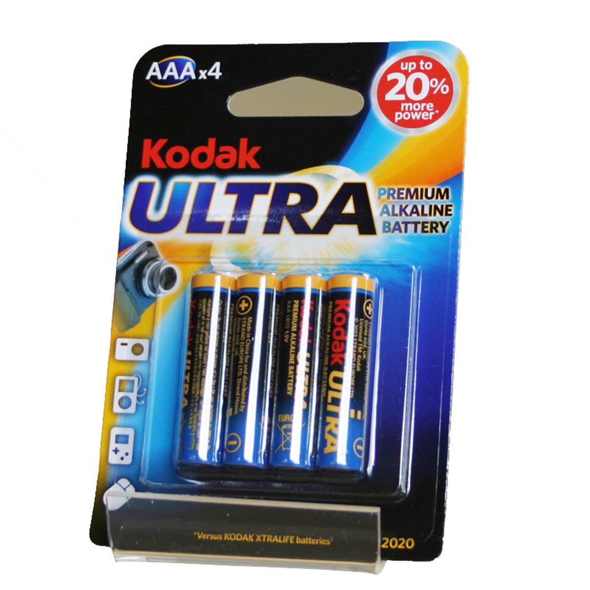 KODAK Piles Ultra Alcaline K3A/LR03 1,5V  x4  Vendu par 10