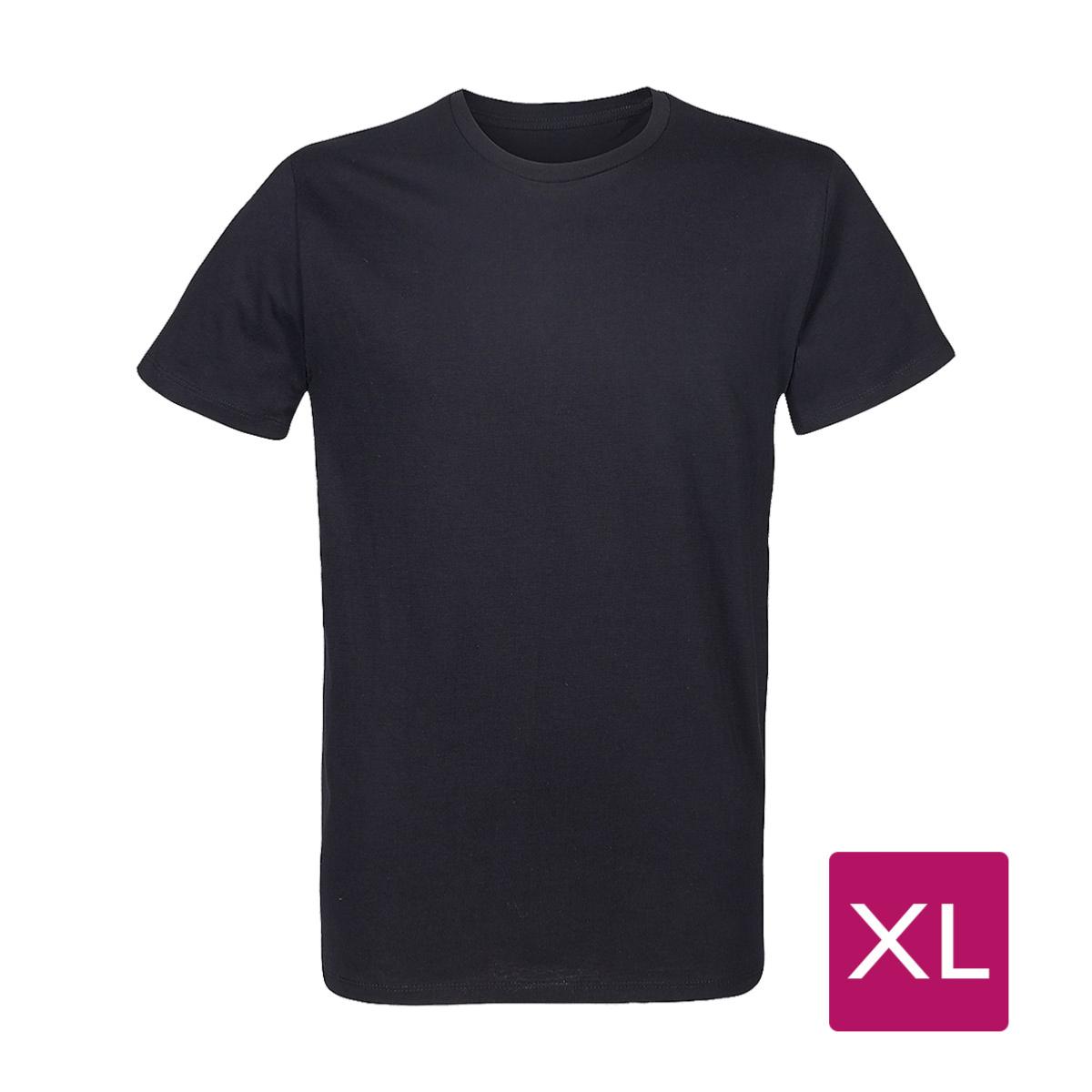 T-Shirt Noir Homme Taille XL prétraité pour impression DTG Lot de 10