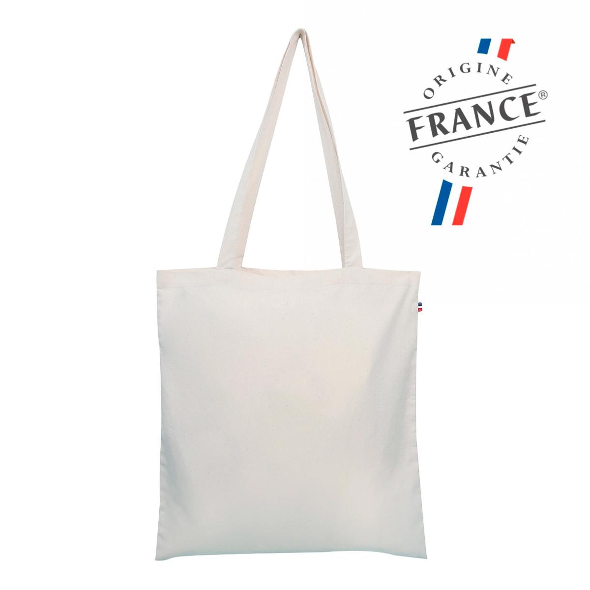 SAC Shopping blanc 100% coton impression DTG - 39x42cm - Lot de 10
