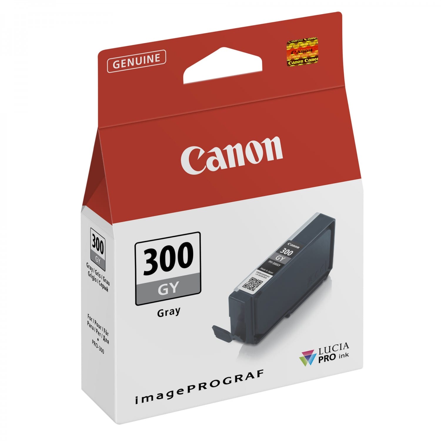 Cartouche PFI-300GY GRIS pour imagePROGRAF PRO-300 (14,4ml)