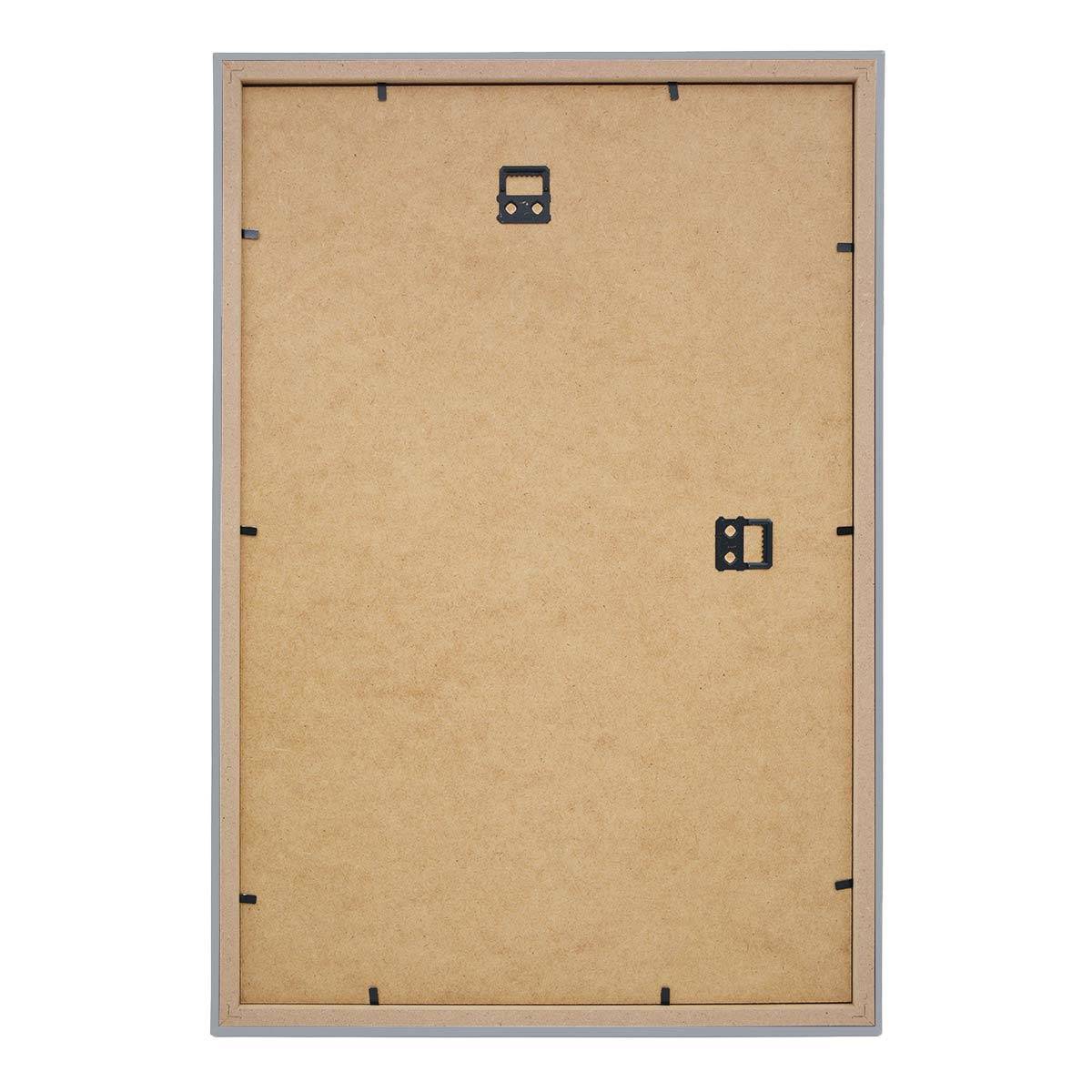 PHOTO ART PREMIUM Cadre bois 50x75 Argent lot de 4