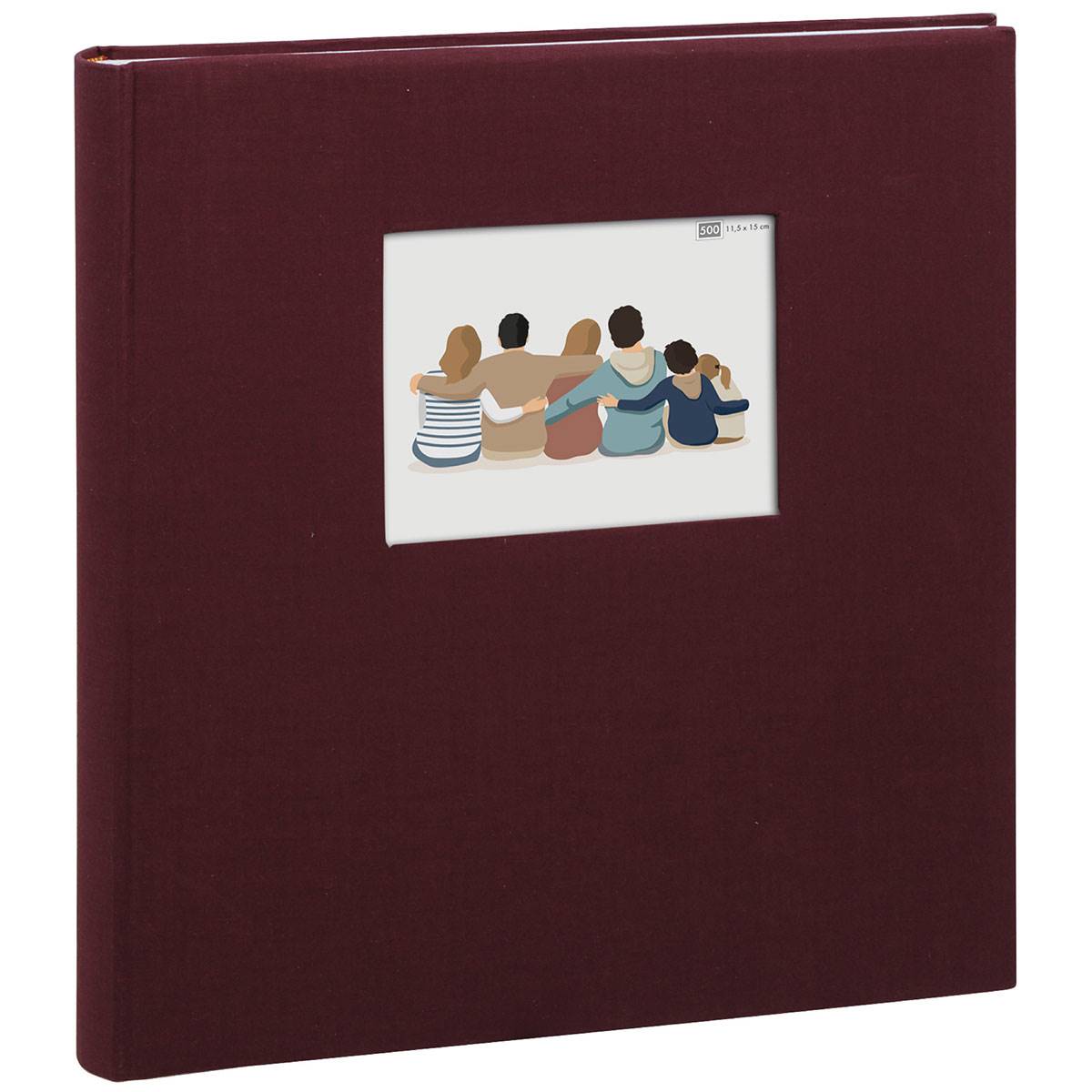 ERICA Album pochettes Square - 36.5x36cm - 500V - Bordeaux - Lot de 2