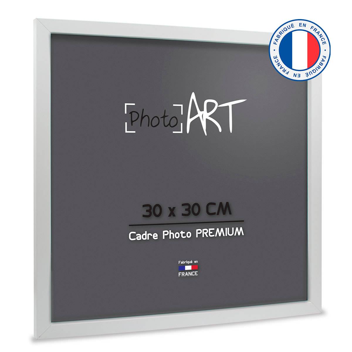 PHOTO ART PREMIUM Cadre bois 30x30 Blanc lot de 4