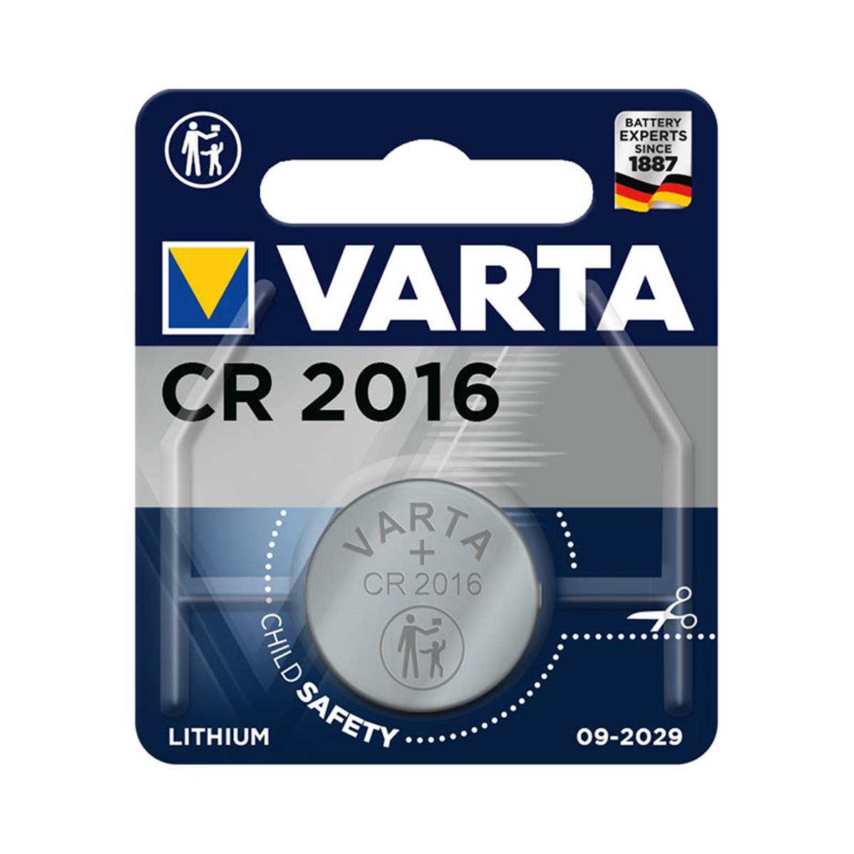 VARTA Piles CR2016 - lithium 3V x1- vendu par 10