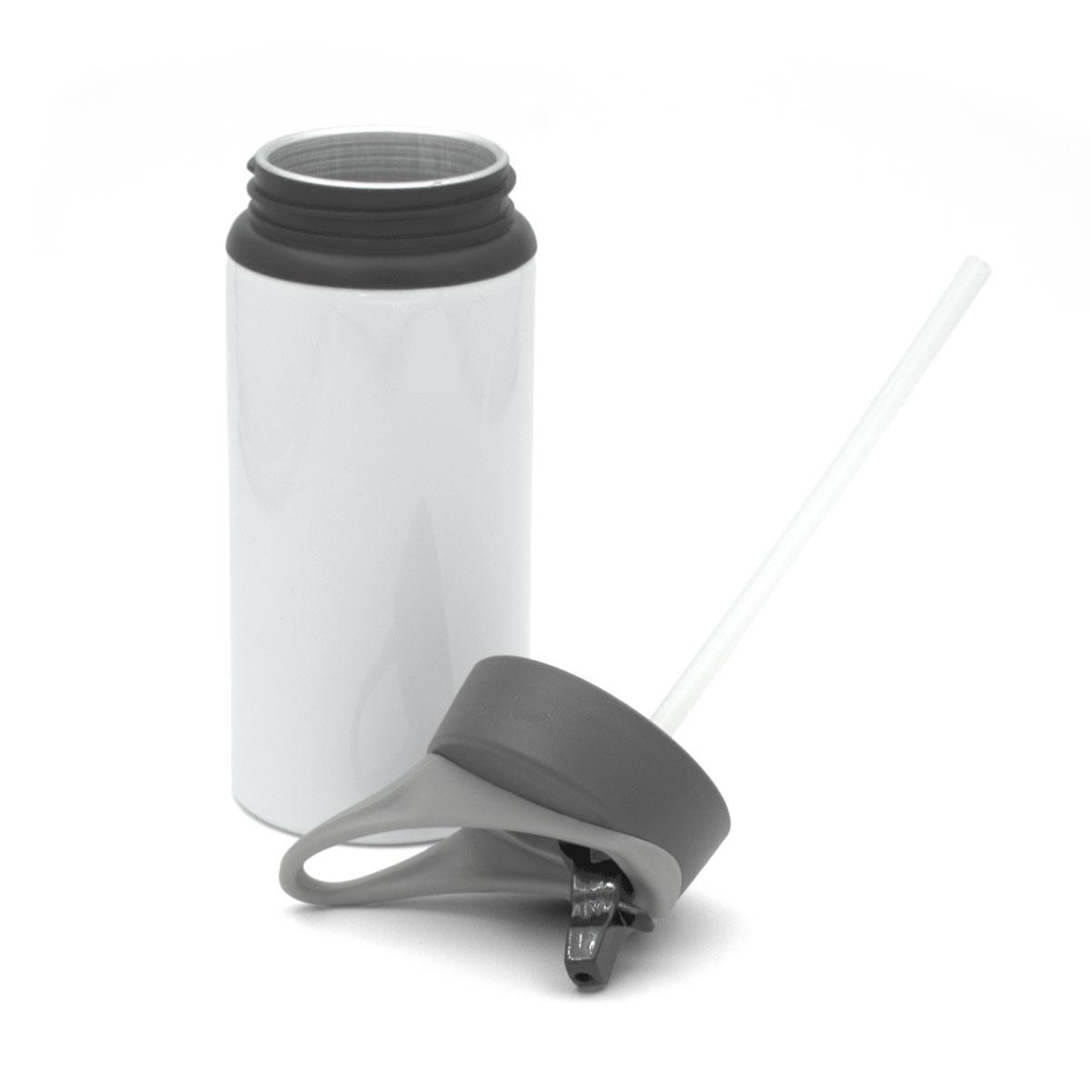 Gourde Alu Blanc avec Poignée 500ml (17oz) à sublimer - Lot de 6