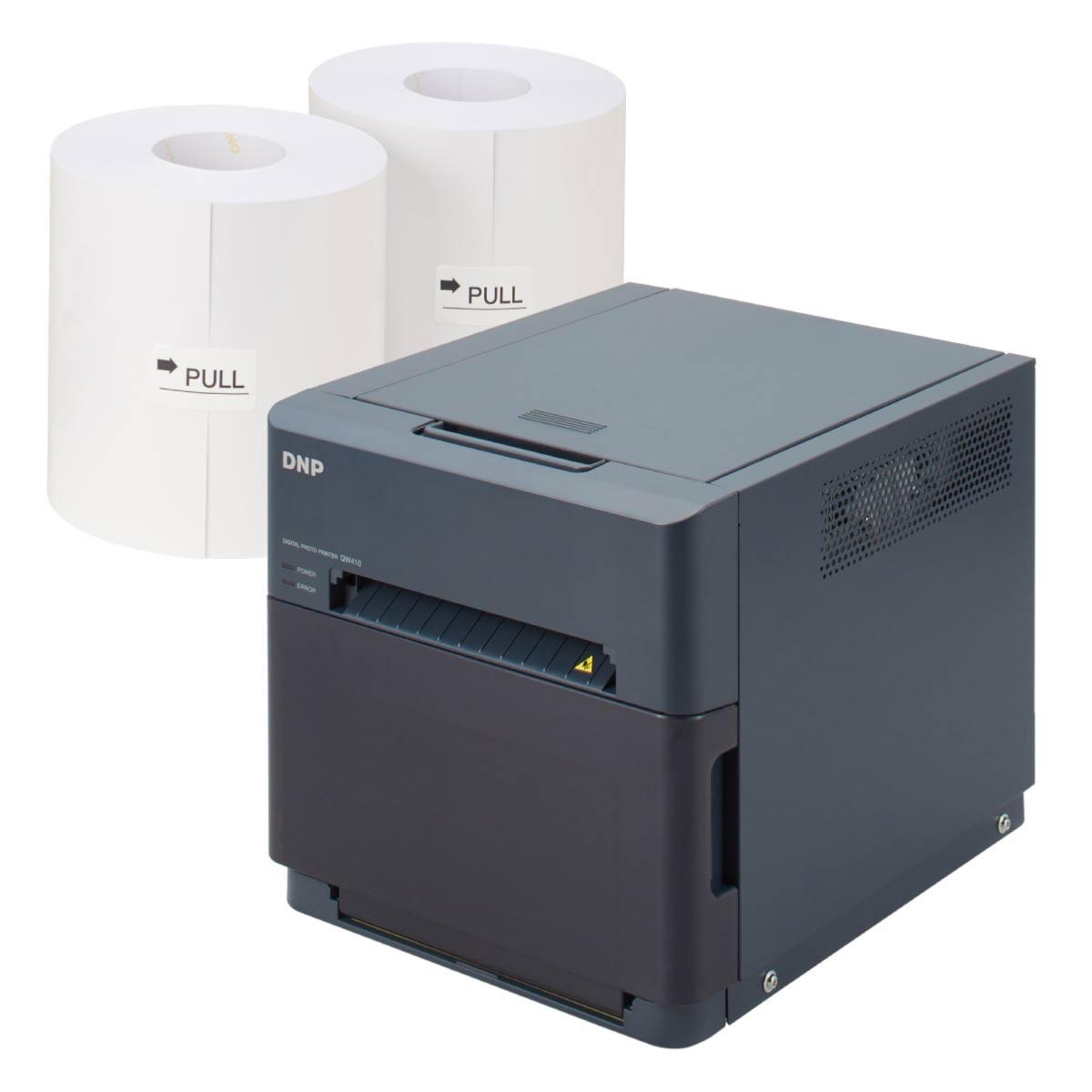 DNP Imprimante Pack QW410 + 1 carton papier 10x15 SD