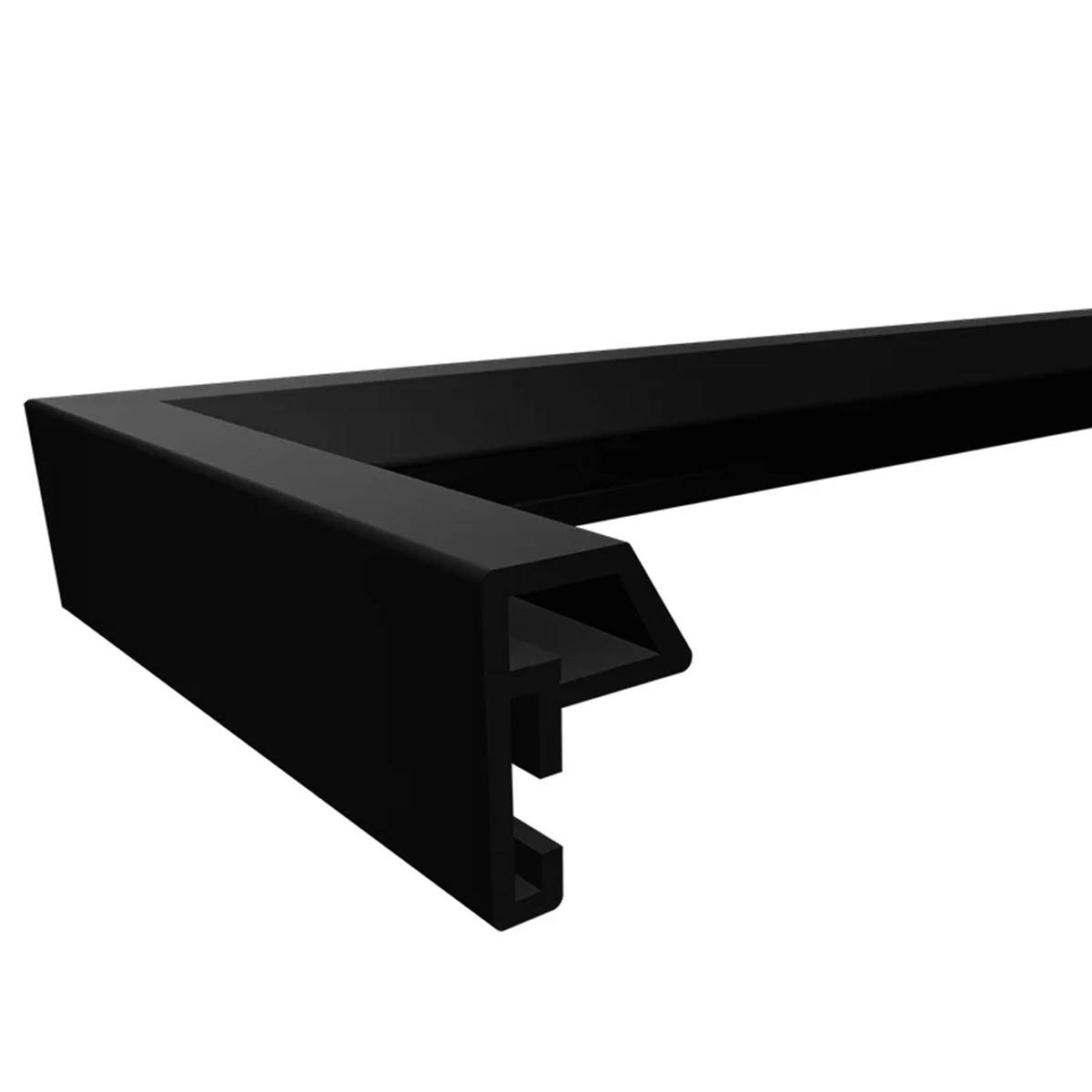 WALTHER Cadre plastique Steel Style 30x45cm - Couleur Acier -Lot de 4